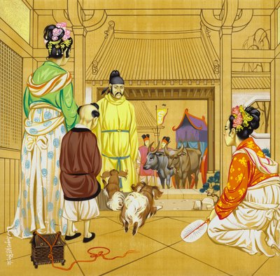 Chinese home in the 13th Century by Angus McBride