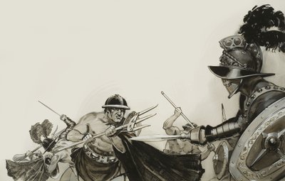 Gladiator Fights by Angus McBride