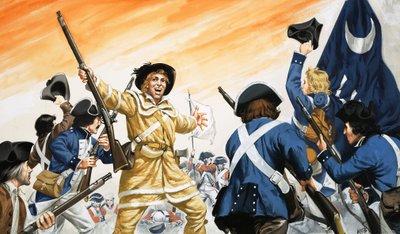 Lord Cornwallis is forced to surrender at Yorktown by Angus McBride
