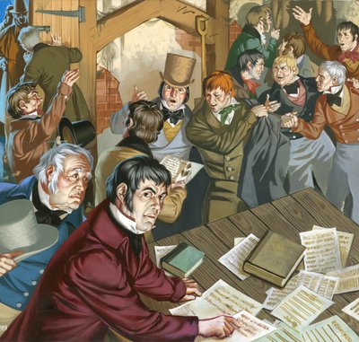 Meeting of Chartists by Angus McBride
