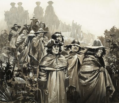 Men in the Rain by Angus McBride