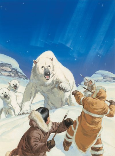 Polar Bears and Eskimos by Angus McBride