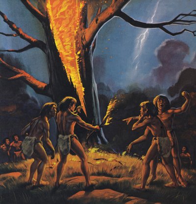 Prehistoric Man and Fire by Angus McBride