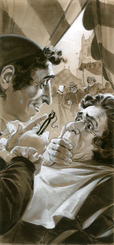 Quack Dentist with Worm by Angus McBride
