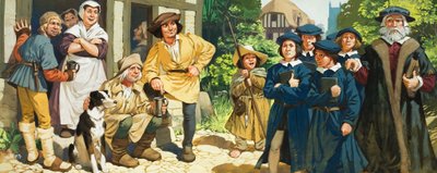 School Children and their Master by Angus McBride