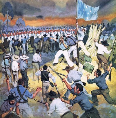 The Defence of the Eureka Stockade by Angus McBride