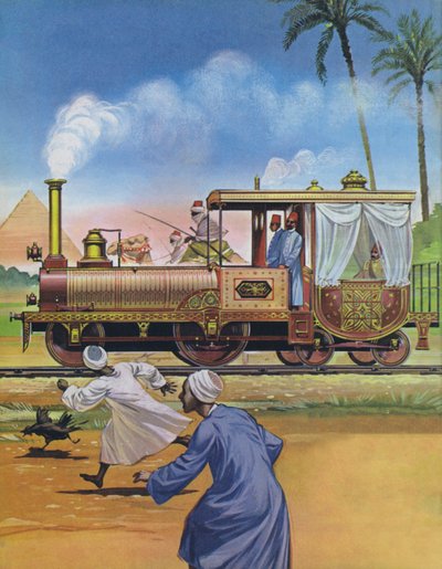 The Khedive of Egypt had an engine and carriage built in England in 1862 by Angus McBride
