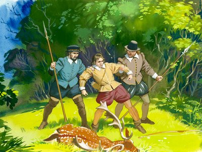 The Young Shakespeare Being Arrested for Poaching by Angus McBride