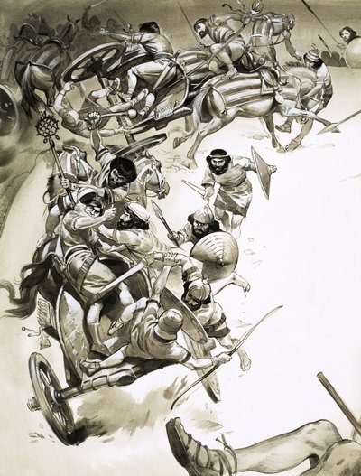 Unidentified battle scene by Angus McBride