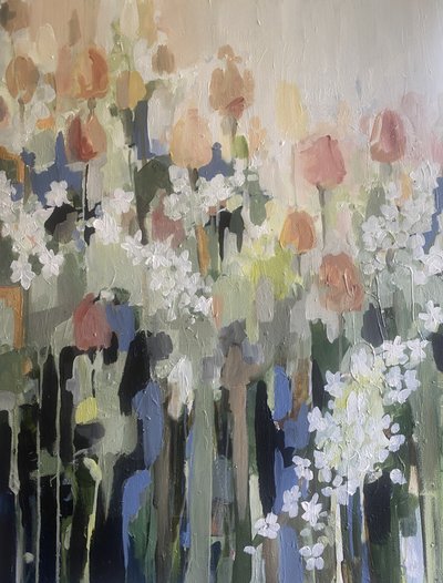 Pastel Garden Blooms by Anna-Karin Bergius