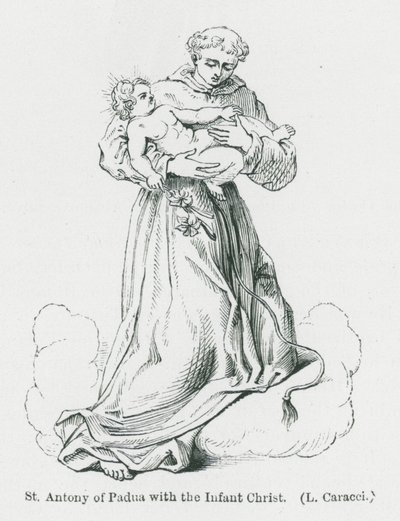 St Antony of Padua with the Infant Christ by Anna Brownell Jameson
