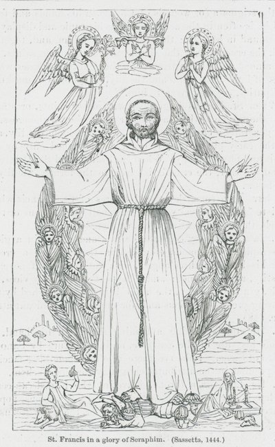 St Francis in a Glory of Seraphim by Anna Brownell Jameson