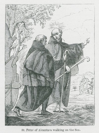 St Peter of Alcantara Walking on the Sea by Anna Brownell Jameson