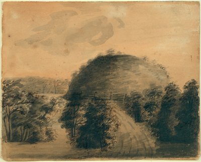 Drawing of Big Mound by Anna Maria Von Phul by Anna Maria von Phul
