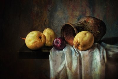 Rustic Pears and Jug by Anna Petina