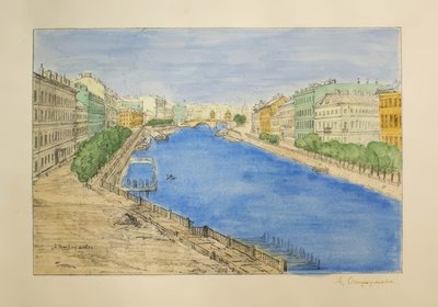 Fontanka by Anna Petrowna Ostroumowa-Lebedewa