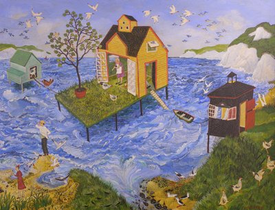Bluebirds Over by Anna Pugh