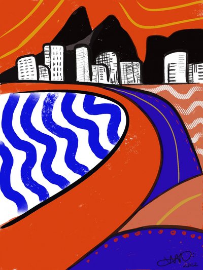 Vibrant Coastal City Journey by Anna Viklund