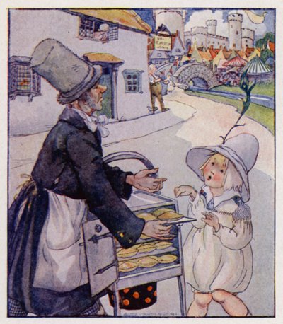 Nursery rhyme: Simple Simon Met A Pie-Man by Anne (after) Anderson