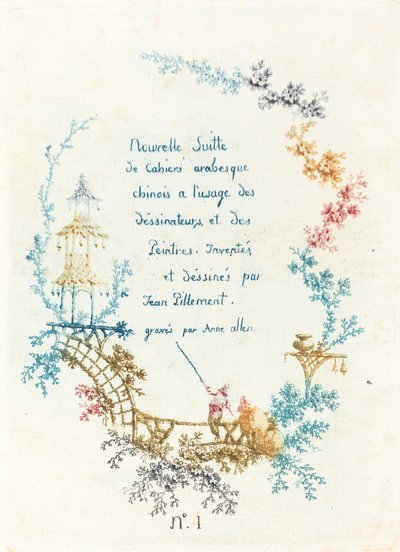 Title Page for New Suite of Chinese Arabesques by Anne Allen