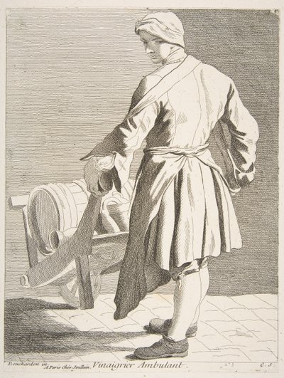 Wandering Vinegar Seller, 1738 by Anne Claude Philippe de Caylus