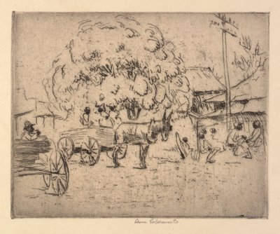 Business Section of Boquehomo by Anne Goldthwaite
