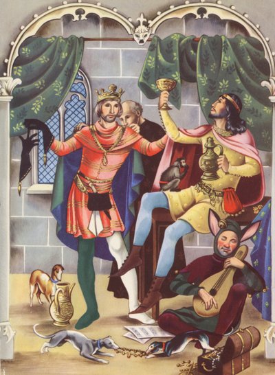 Edward II and Piers Gaveston by Anne & Johnstone Janet (1928 79) Johnstone