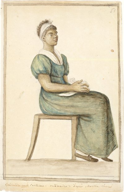 Portrait of an African-American Cook in Ordinary Costume by Anne Marguerite Hyde de Neuville