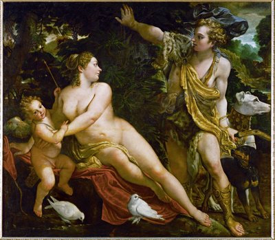 Adonis Discovers Venus by Annibale Carracci