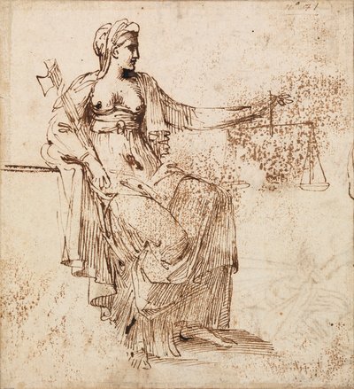 Justice by Annibale Carracci