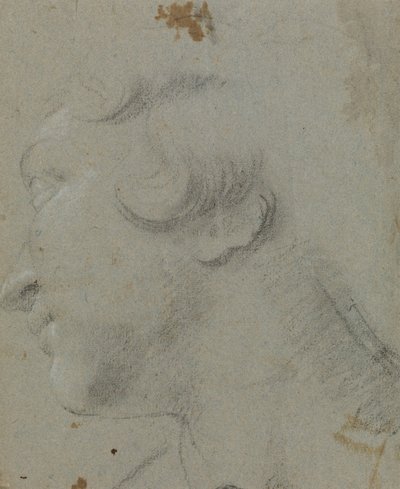 Head of St Catherine by Annibale Carracci