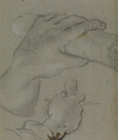 Study for the Hands of St John by Annibale Carracci