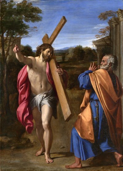 Christ Appearing to St. Peter on the Appian Way by Annibale Carracci