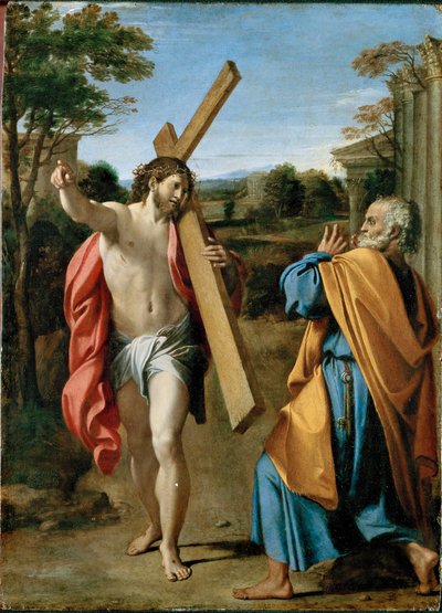 Christ Appearing to Saint Peter on the Appian Way by Annibale Carracci