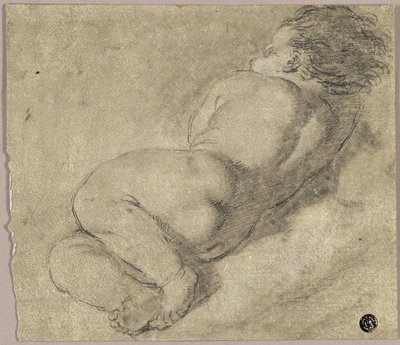 Reclining Child from Back by Annibale Carracci