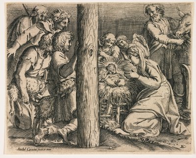The Adoration of the Shepherds by Annibale Carracci