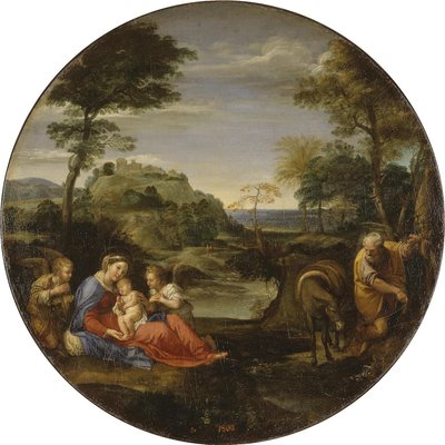The Rest on The Flight into Egypt by Annibale Carracci