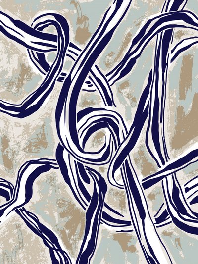 Intertwined Striped Ropes by Annick