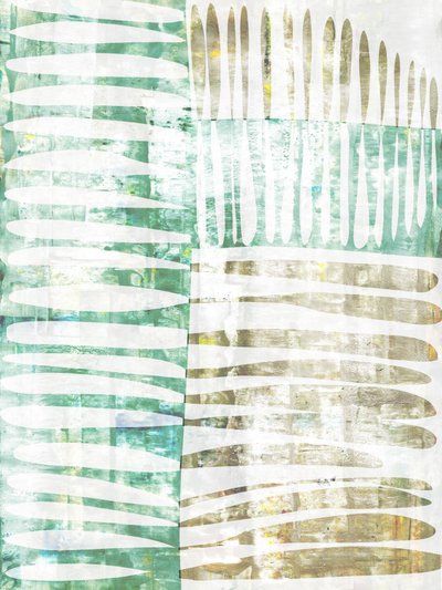 Organic Teal Geometry by Annick