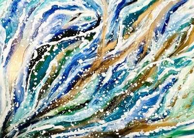 Glistening Ocean Flow by Annika Tiren