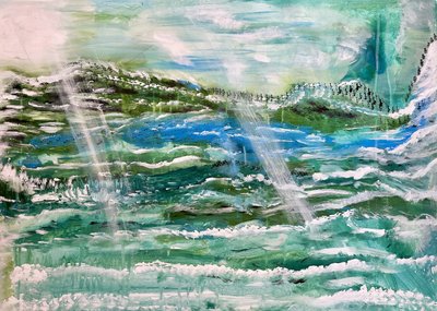 Ocean Light Waves by Annika Tiren