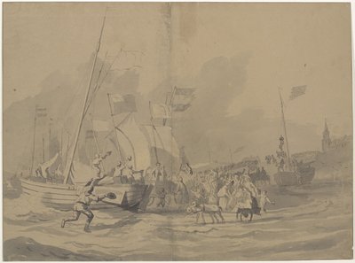 Arrival of Prince William Frederick on the Beach of Scheveningen, 30 November 1813 by Anonymous