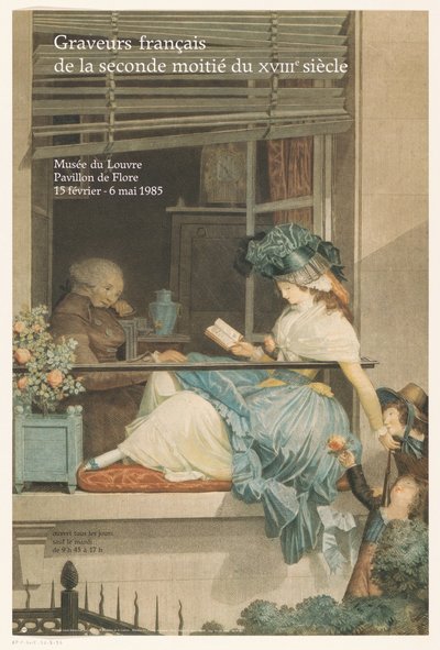 Poster for the Exhibition French Engravers of the Second Half of the 18th Century by Anonymous