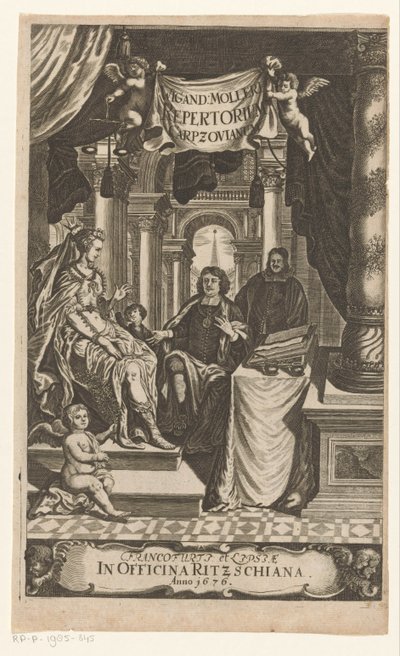 Benedikt Carpzov with Enthroned Queen by Anonymous