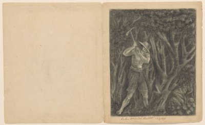 Coolen Begin to Cut Down a Forest in Ngoro, ca. 1820-1850 by Anonymous