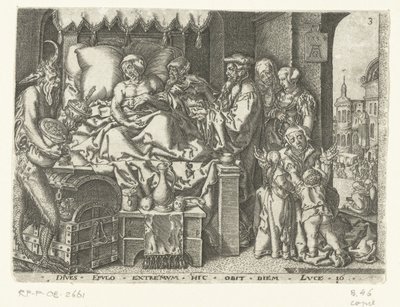 The Rich Man on His Deathbed by Anonymous