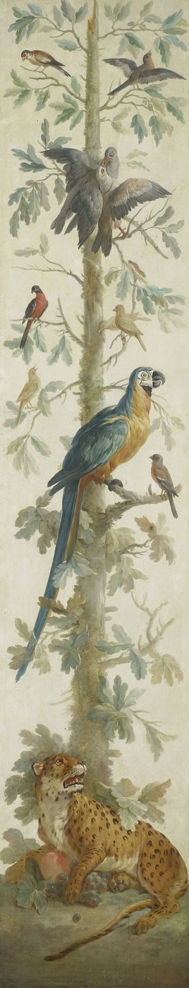 Decorative Depiction with Plants and Animals by Anonymous