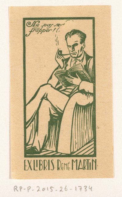 Ex Libris of René Martin by Anonymous