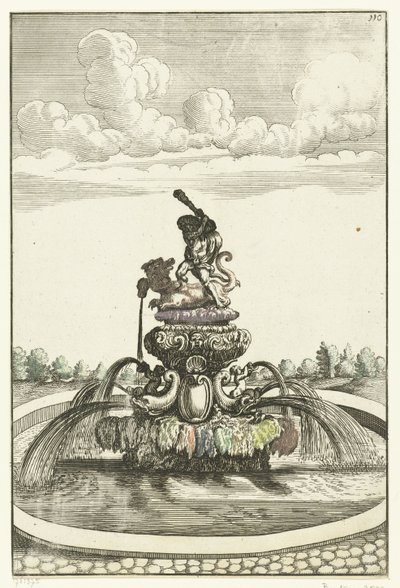 Fountain with Hercules and Ladon by Anonymous