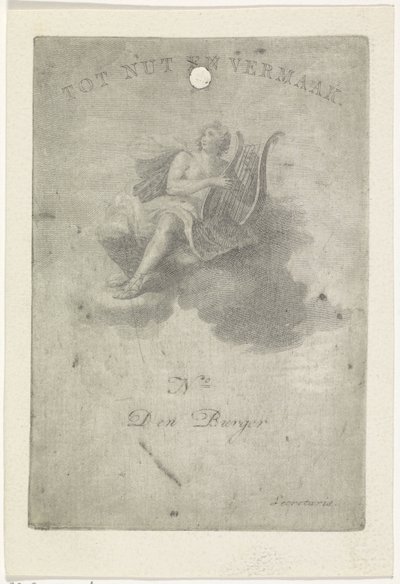 Form of the Society for Benefit and Entertainment in Grave by Anonymous